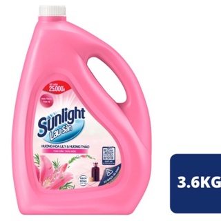 Can Nước Lau Sàn Sunlight Tinh Dầu Thiên Nhiên - Hương Hoa Lily 3.6kg