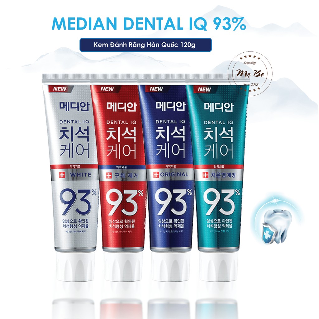 Kem Đánh Răng Median Dental IQ 93% Hàn Quốc 120g