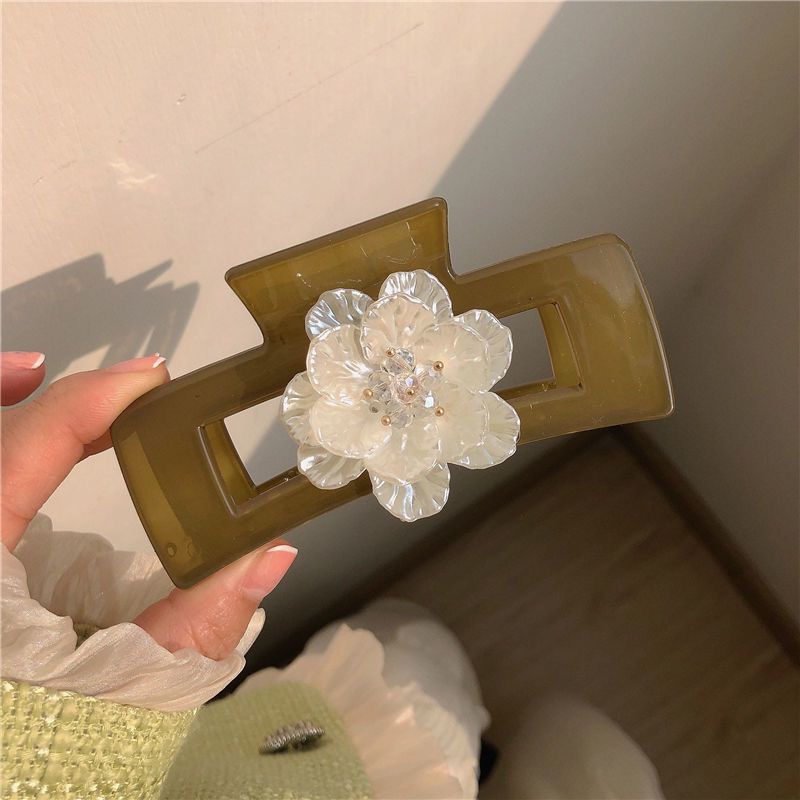 Kẹp Tóc Hình Hoa Đính Đá Pha Lê Phong Cách Hàn Quốc Mới Tik Tok 2022