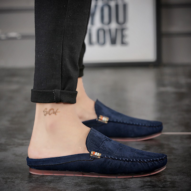 Elegant fashion open-heeled loafers for men