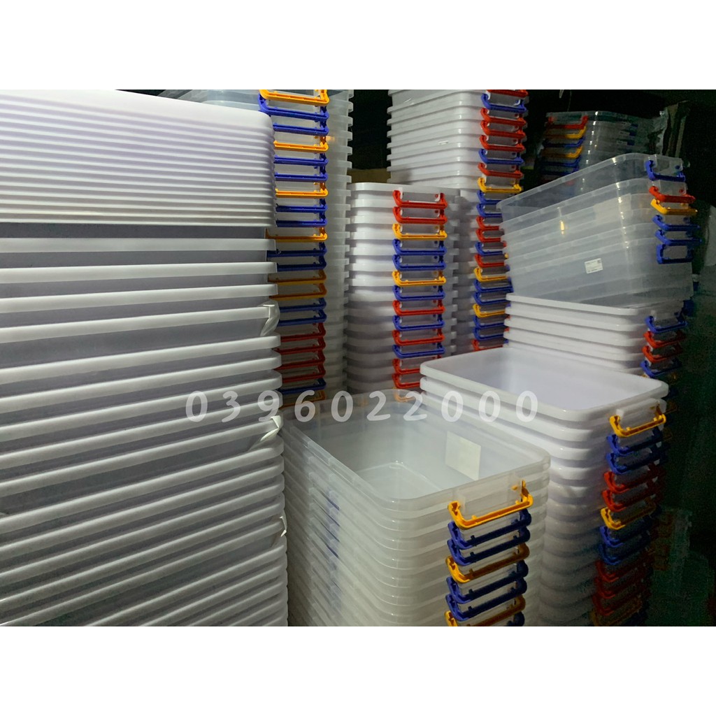 Thùng nhựa Duy Tân dẻo dai  trong suốt 10 lít, 30 lít, 15 lít