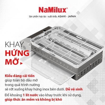 Bếp nướng gas đa năng Namilux GM2120PS mẫu mới cao cấp