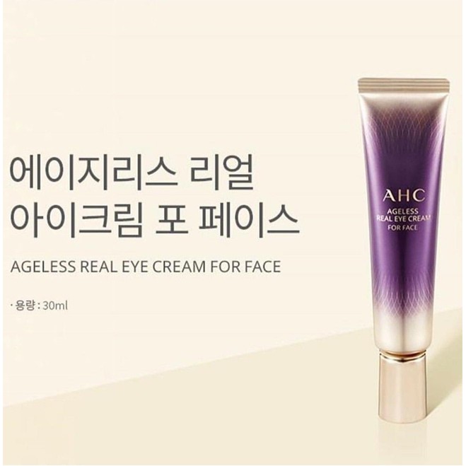 Kem Dưỡng Da Mắt Dưỡng Trắng, Loại Bỏ Quầng Thâm AHC Ageless Real Eye Cream For Face 30ml | BigBuy360 - bigbuy360.vn