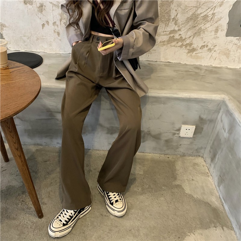 Quần Dài Ống Rộng Thời Trang Hàn Quốc Cho Nữ