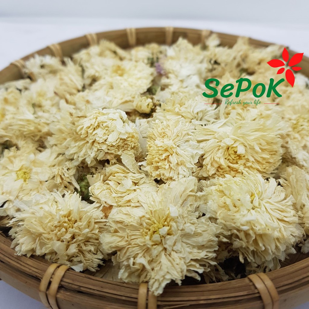 Hoa Cúc Trắng Sấy Khô -50g/100g-Sepok