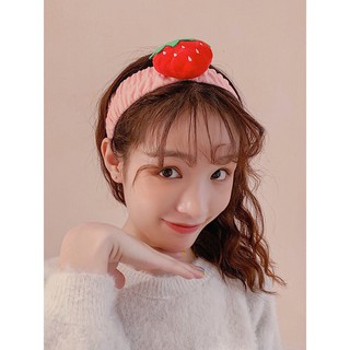 Băng Đô Turban Quả Dâu Tây 3D Strawberry Cute Hột Me ^^