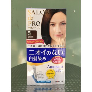Thuốc nhuộm tóc Salon de Pro 5 Màu nâu tự nhiên 40g