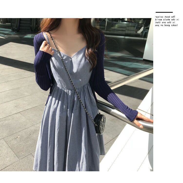 SUXI Áo Khoác Cardigan Dệt Kim Tay Dài Cổ Chữ V Chống Nắng Thiết Kế Mới Thời Trang Theo Phong Cách