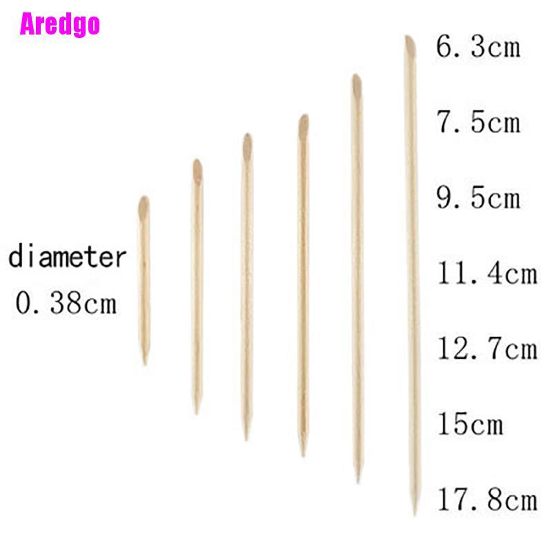 [Hàng mới về] Set 100 que gỗ hỗ trợ làm móng đa năng tiện dụng
