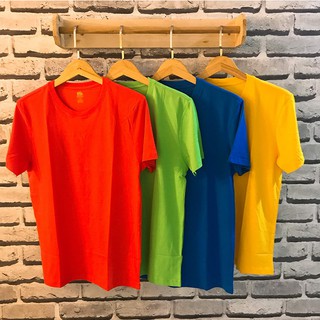 Combo4 áo thun nam thoát nhiệt Nhật Bản cam, xanh cốm, xanh ya, vàng