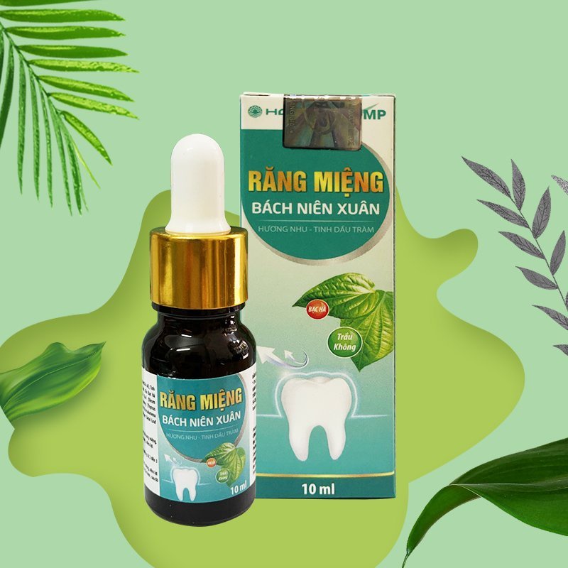 Răng miệng Bách Niên Xuân giúp giảm hôi miệng, sạch lưỡi, hết sâu răng 10ml