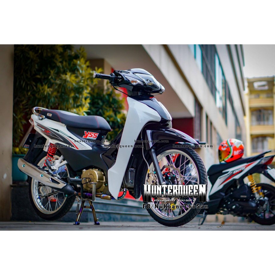 Tem rời WAVE 2017 trắng. Decal chữ X nổi bật. Bền đẹp không bay màu