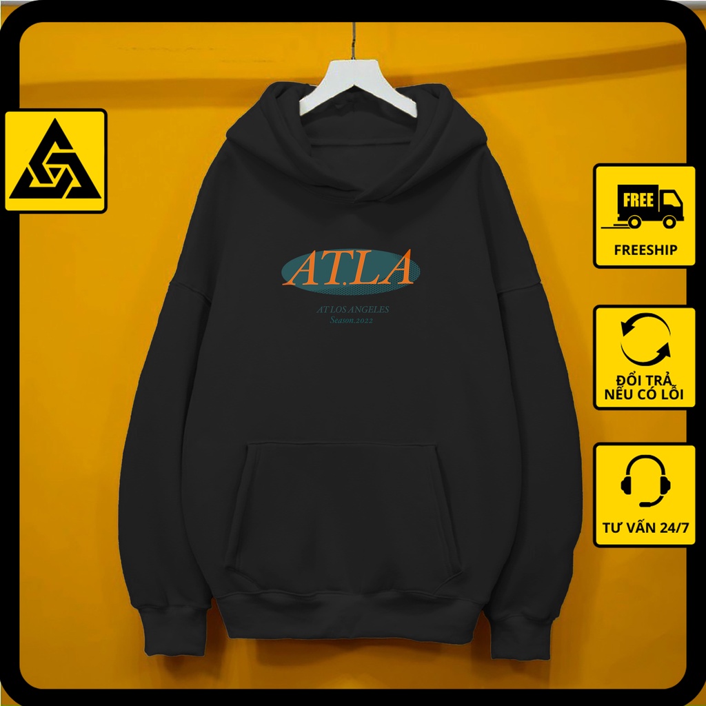 Áo hoodie nam nữ ATLA form rộng khoác nỉ sweater local brand có mũ dày dặn