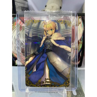 [ Dưa Hấu Yugioh ] Thẻ bài bánh xốp Fate Grand Order FGO Artoria Pendragon - Secret Rare - Tặng bọc bài nhựa bảo quản