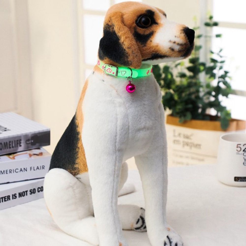 YIYU Vòng đeo cổ có chuông phát sáng hình hoạt hình cho thú cưng TYLER1
