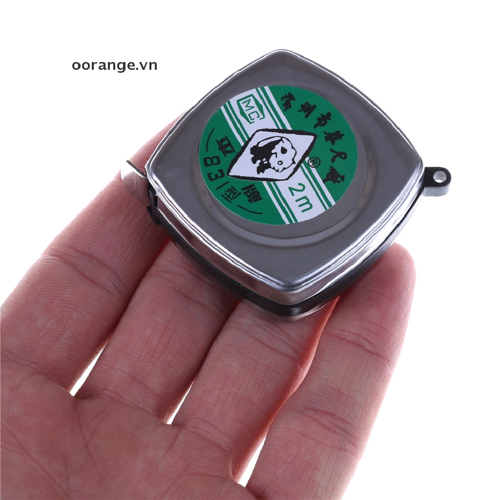 Thước dây dài 2m bằng kim loại thu gọn nhỏ xinh