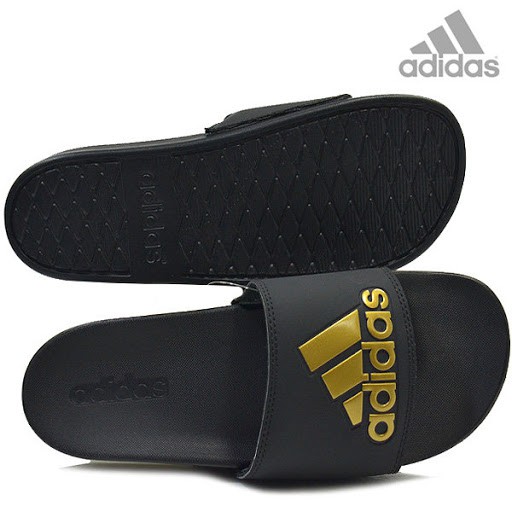 Dép Adidas Auth FREESHIPAdidas Adilette Comfort Slides Black Gold - Dép Nam Quai Ngang Chính Hãng - Simple Sneaker