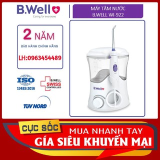 [CHÍNH HÃNG BH 2 NĂM] TĂM NƯỚC B-WELL WI-922 - 7 đầu vòi- 10 Chế độ Vệ sinh răng miệng