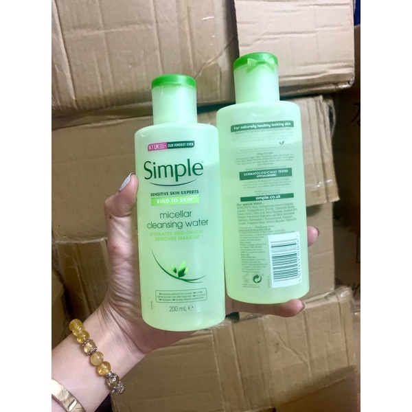 Nước Tẩy Trang Simple 200ml MẪU CŨ