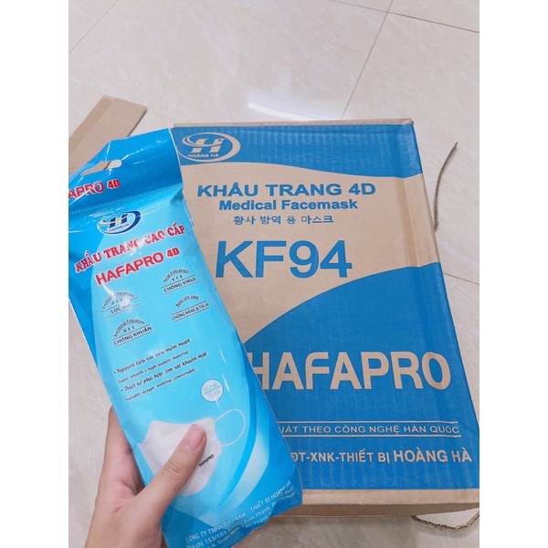 khẩu trang 4D HAFAPRO kf94 túi 10 cái | BigBuy360 - bigbuy360.vn