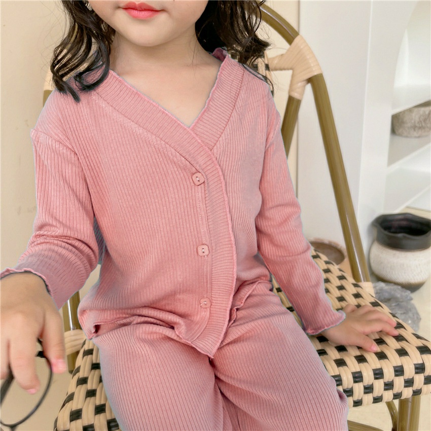 Bộ quần áo thu đông cho bé gái điệu đà siêu dễ thương chất tăm lạnh Quảng Châu mềm mịn cho bé từ 7-22kg
