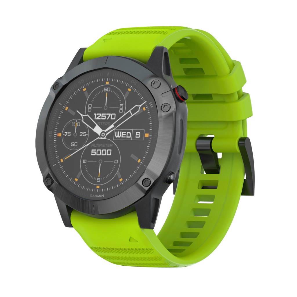 Dây Đeo Đồng Hồ Silicon Tháo Lắp Nhanh Cho Garmin Fenix 6X/6X Pro/Fenix 5X/5X Plus/Fenix 3/3 hr/Quatix 3/Descent Mk1