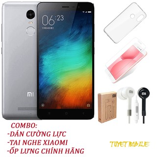 COMBO ĐIỆN THOẠI XIAOMI REDMI NOTE 3 32GB RAM 3GB MỚI 100% CHÍNH HÃNG