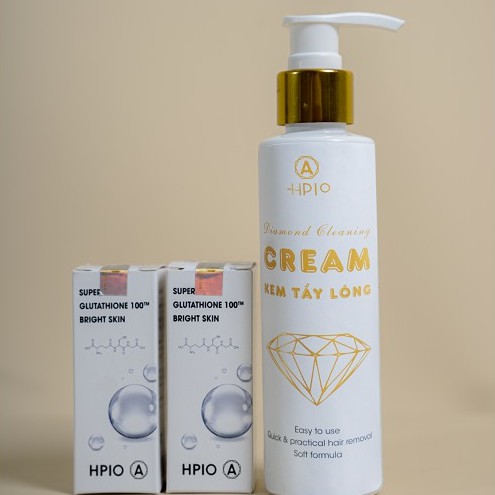 Kem tẩy lông HPIO - Diamond Cleaning Cream giúp làm bay sạch lông chân, lông nách, vùng kín chỉ trong 5 phú