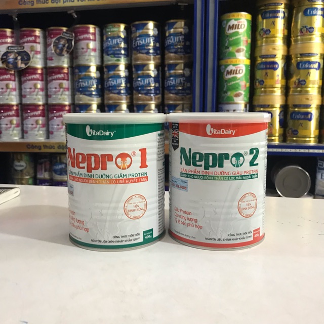Combo 2lon Sữa Nepro 1 và 2 400g