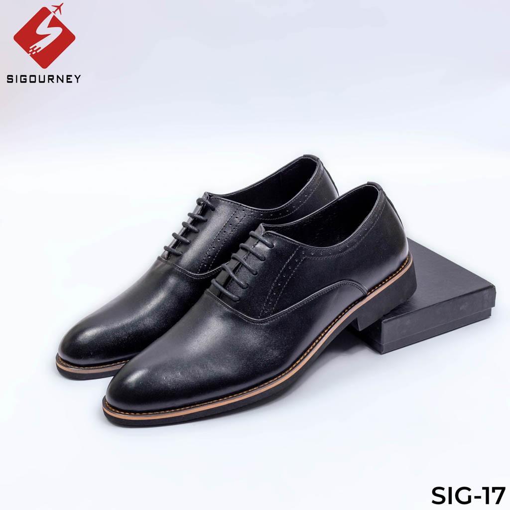 Giày Oxford nam cao cấp từ da bò nhập khẩu cực kì sang trọng SIGOURNEY SIG-17