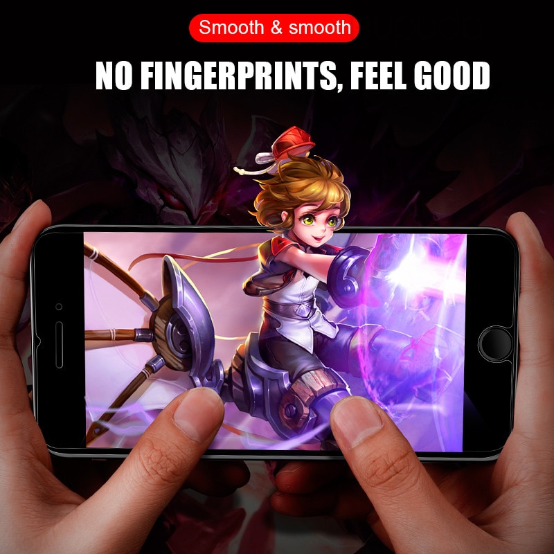 Kính cường lực bảo vệ toàn màn hình thích hợp cho iPhone X XS Max XR 12 7 8 6 6s Plus 5 5S SE 11 Pro