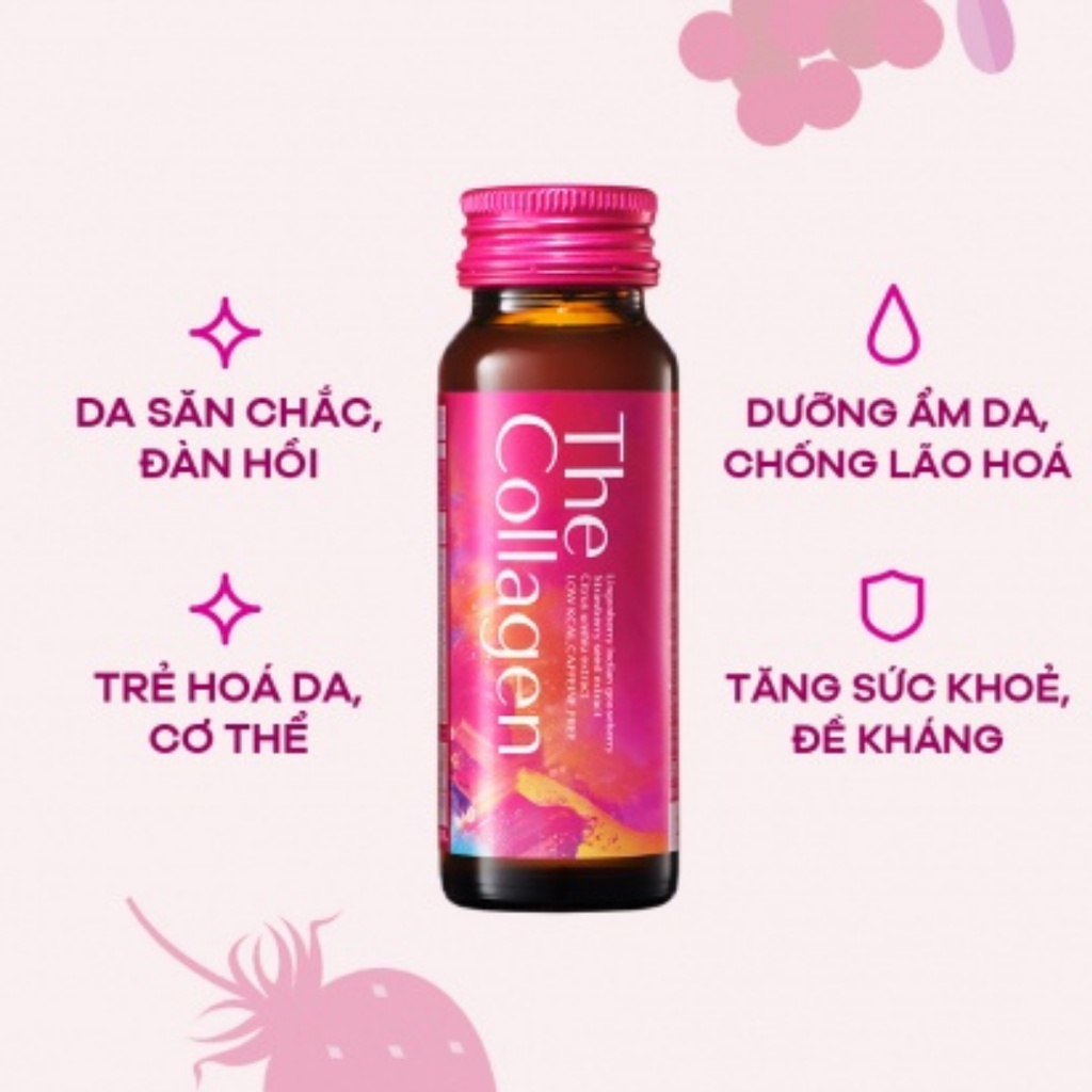 The Collagen Shiseido dạng nước Nhật Bản 1000mg hộp 10 chai