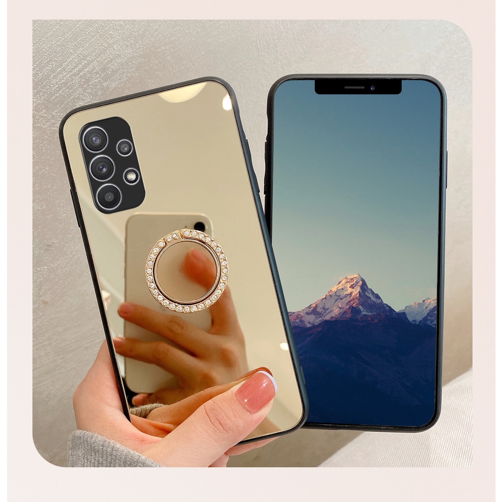 Ốp Điện Thoại Cứng Mặt Gương Cho Samsung Galaxy A73 A13 A23 A12 A52s A52 A72 A42