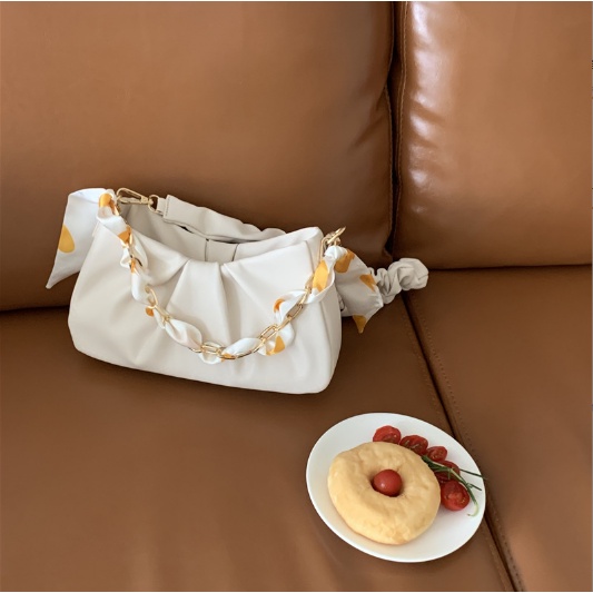 Túi kẹp nách nhún đeo được 2 kiểu tặng kèm dây ngọc/dây ruy băng S118