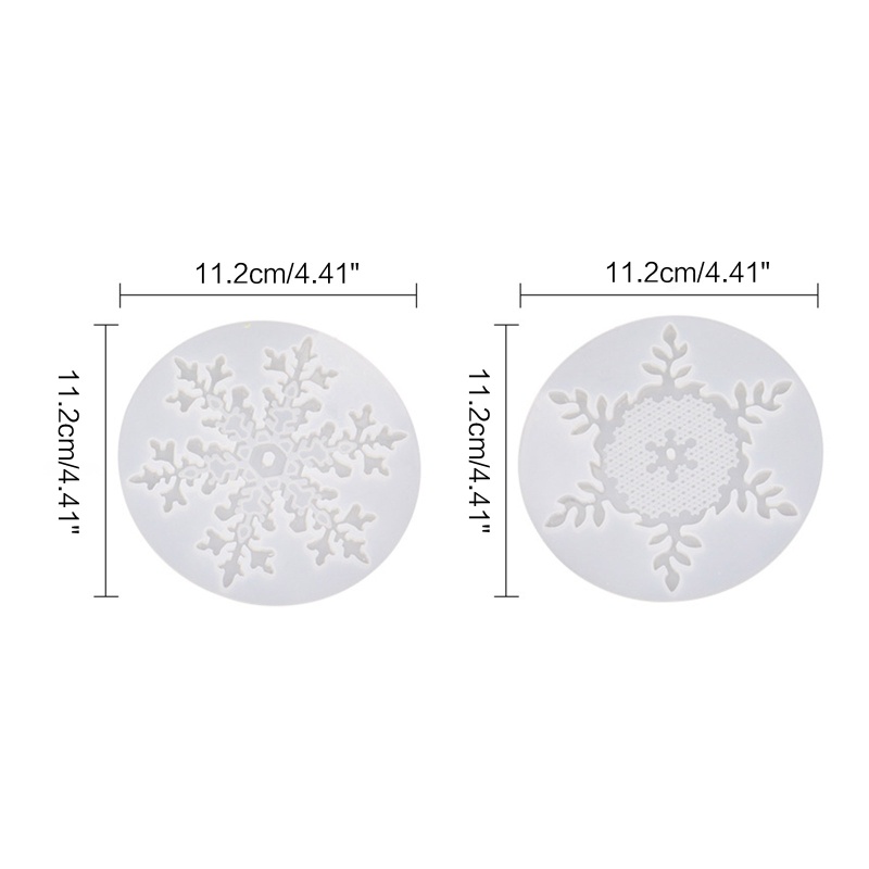 Khuôn Silicone Tạo Hình Bông Tuyết 3D Trang Trí Bánh