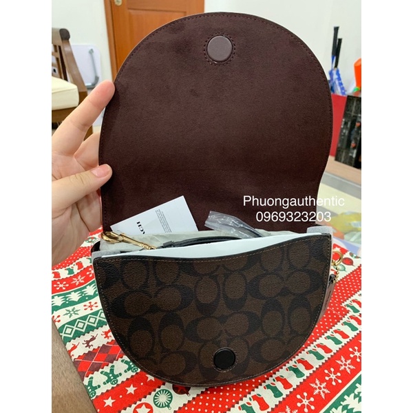 Túi Coach Ellen nâu logo sang chảnh AUTHENTIC