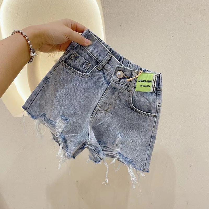 Quần Short Denim Thiết Kế Mới Thời Trang Mùa Hè Theo Phong Cách Hàn Quốc 2023