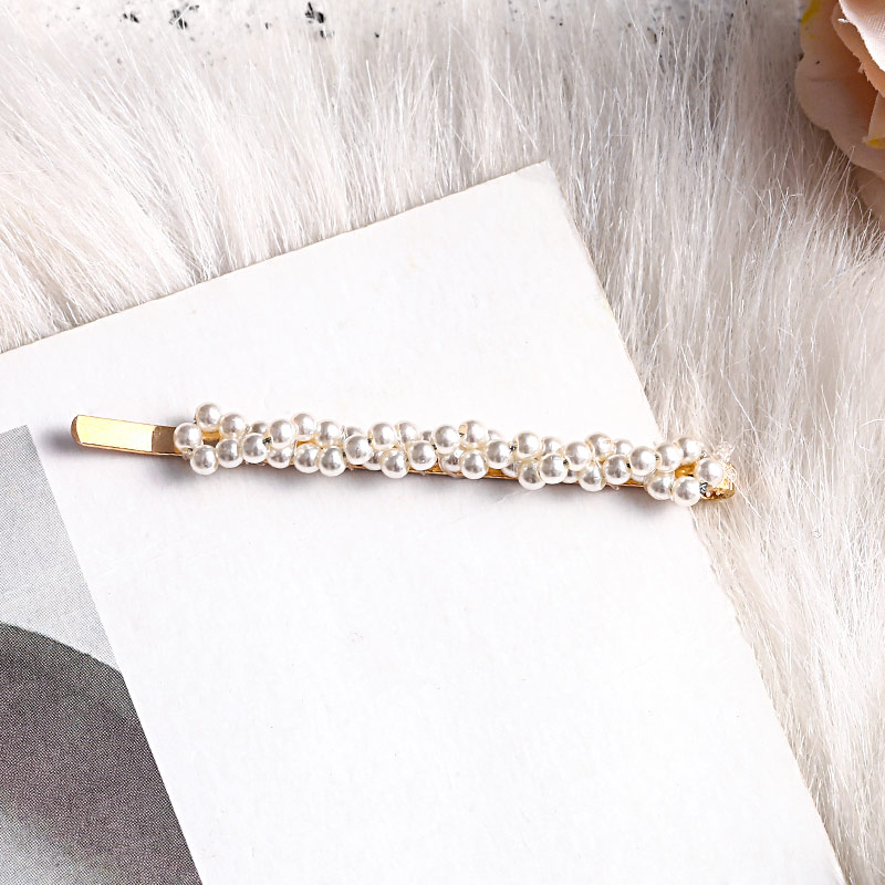 Kẹp tóc đính ngọc trai nhân tạo phong cách Hàn Quốc hợp thời trang cho nữ