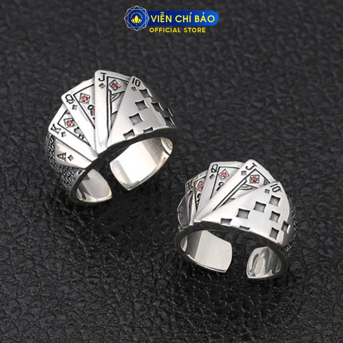 Nhẫn bạc nam Sảnh Chúa, sảnh rồng chất liệu bạc Thái 925 thời trang phụ kiện trang sức nam Viễn Chí Bảo N101222