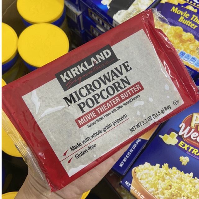 Popcorn Kirkland hương bơ gói 94g - Nổ Lò Vi Sóng