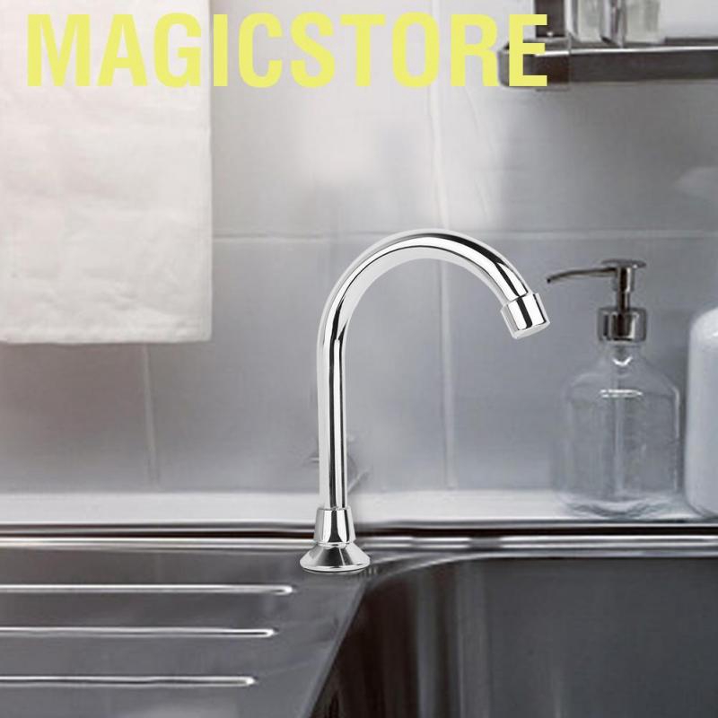 Magicstore G1/2&amp;quot; Bathroom Laboratory Basin Sink Foot Pedal Faucet Medical Hot Cold Copper Water Tap