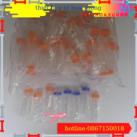 com bo 10 Ống Falcon 50ml - Ống Ly Tâm 50ml Nắp Vặn, Đáy Nhọn Tiệt Trùng Từng Cái
