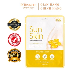 Mặt nạ giúp sáng da ISK SUNSKIN COLLAGEN SHEET MASK 23ml - Hàng Hàn Quốc Chính Hãng
