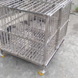 Chuồng chó inox 70*80*80 SHIP HỎA TỐC TPHCM