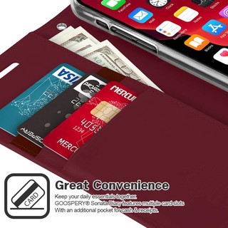 Bao da iPhone 11 và 11 Pro Max Mercury Goospery Sonata Diary (Nhiều màu)