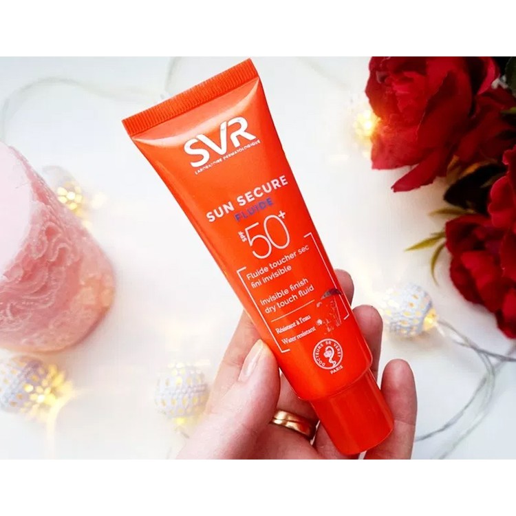 [Mã FMCGMALL -8% đơn 250K] Kem chống nắng dạng lỏng trong suốt, không gây bóng nhờn SVR Sun Secure Fluide SPF50+ 50ml