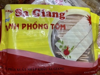 Bánh phồng tôm vuông Sa Giang