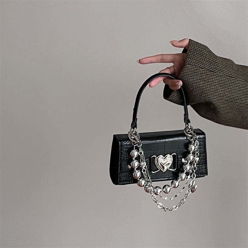 Túi Đeo Chéo Hình Vuông Nhỏ Thiết Kế Độc Đáo Phong Cách Cổ Điển Thời Trang Cho Nữ