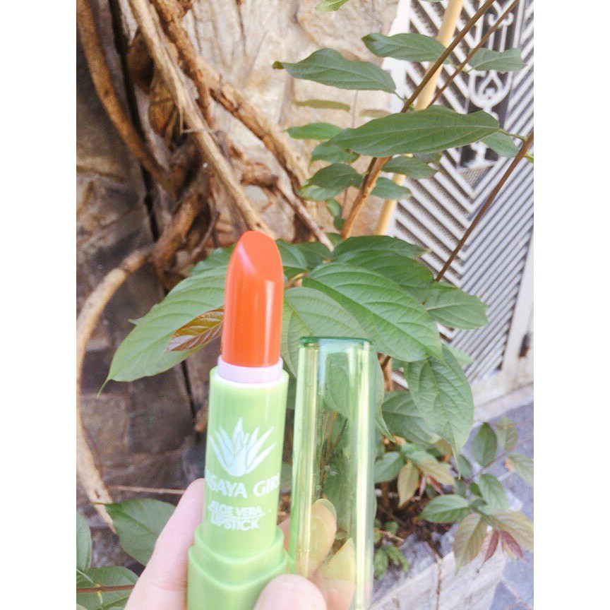 Son dưỡng môi lô hội Hasaya Girl Aloe Vera 99% Thái Lan cấp ẩm căng mọng màu tự nhiên tại Nguyễn Gia group Quận 5