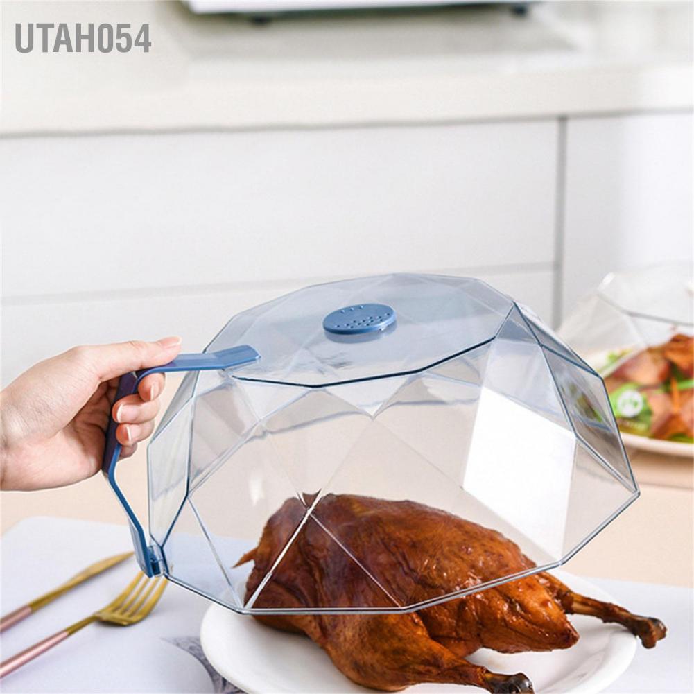 [Hàng HOT] Nắp đậy thức ăn lò vi sóng trong suốt chống bắn nước có lỗ thoát hơi có thể rửa sạch【Utah054】